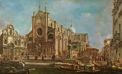 Campo dei Santi Giovanni e Paolo et la Scuola Grande di San Marco, Venise - Francesco Guardi